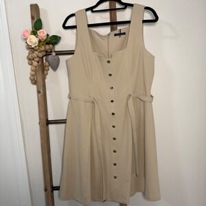 Tommy‎ Hilfiger Tan Sleeveless Mini Dress Size 12